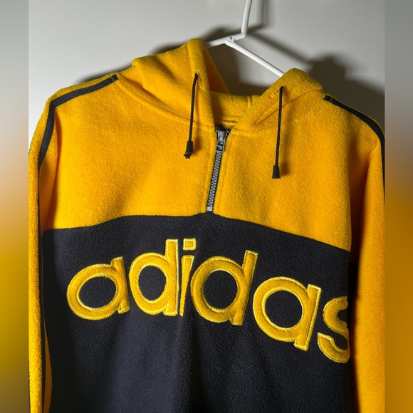 Vintage 90’s Adidas Fleece Quarter-Zip - Size Medium - Picture 3 of 3